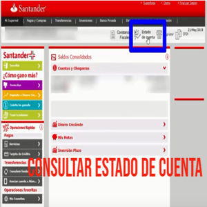Obtener estado de cuenta Santander